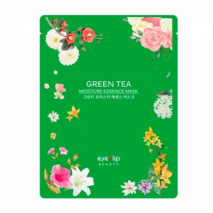 Маска тканевая GREEN TEA OIL MOISTURE ESSENCE MASK 25мл