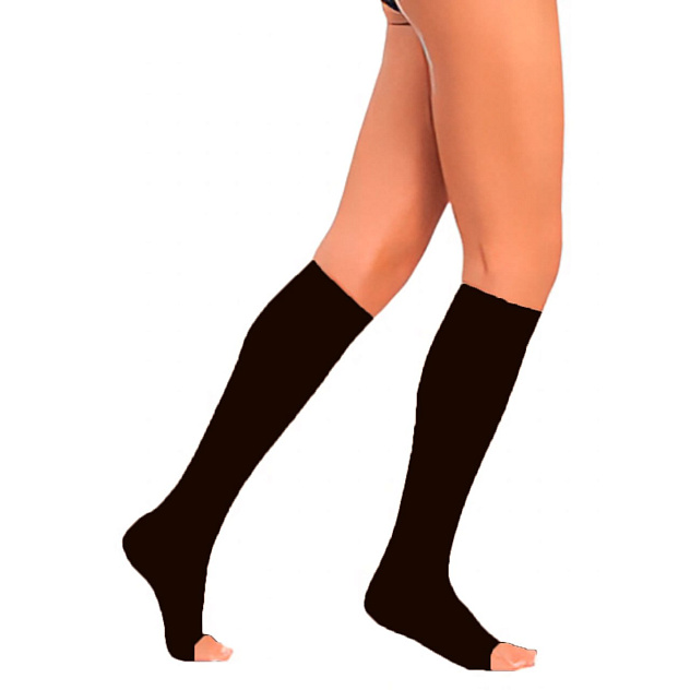 Гольфы компрессионные с открытым носком, класс компрессии 1 ТК.910