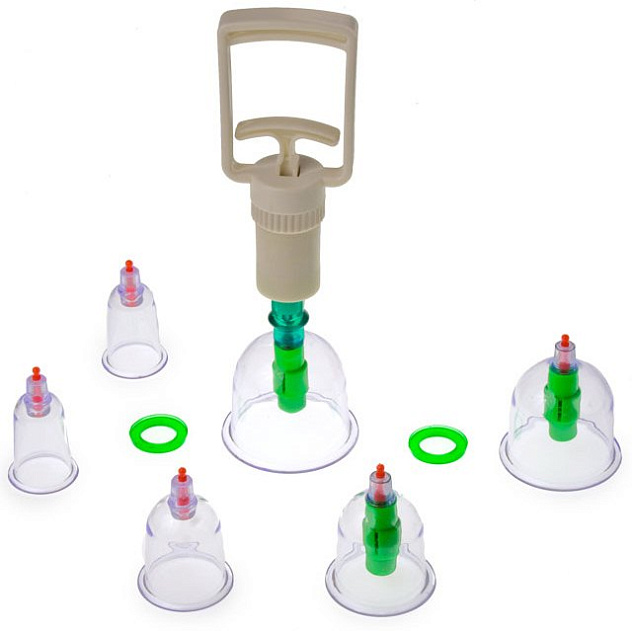 Банки пластикатные вакуумные №6 с насосом (набор) Тривес М-112