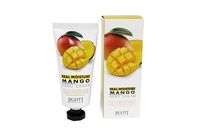Крем для рук с экстрактом манго JIGOTT REAL MOISTURE MANGO HAND CREAM