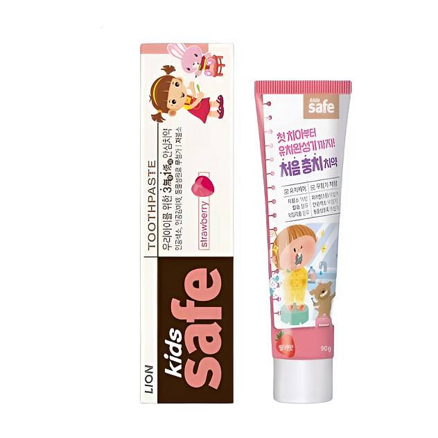 Зубная паста детская со вкусом клубники Kids safe, 90 г.