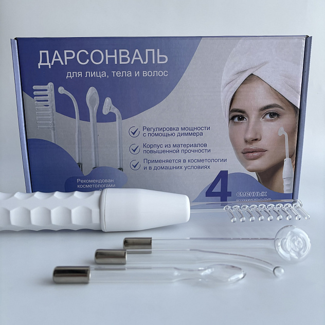 Аппарат для дарсонвализации HD-7054 (4 электрода)