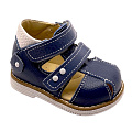 Сандалии детские 26038 кожа (р.18-22) (Размер: 18 Цвет: Синий)