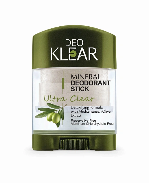 Дезодорант-кристалл "DEOKLEAR" Амонийный кристалл-минерал ОЛИВКА 60 гр