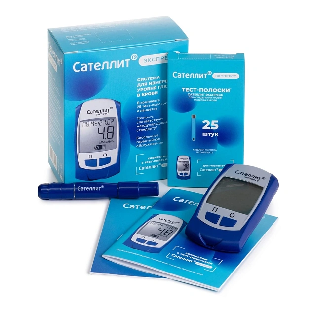 Глюкометр САТЕЛЛИТ ЭКСПРЕСС (ПГК-03)