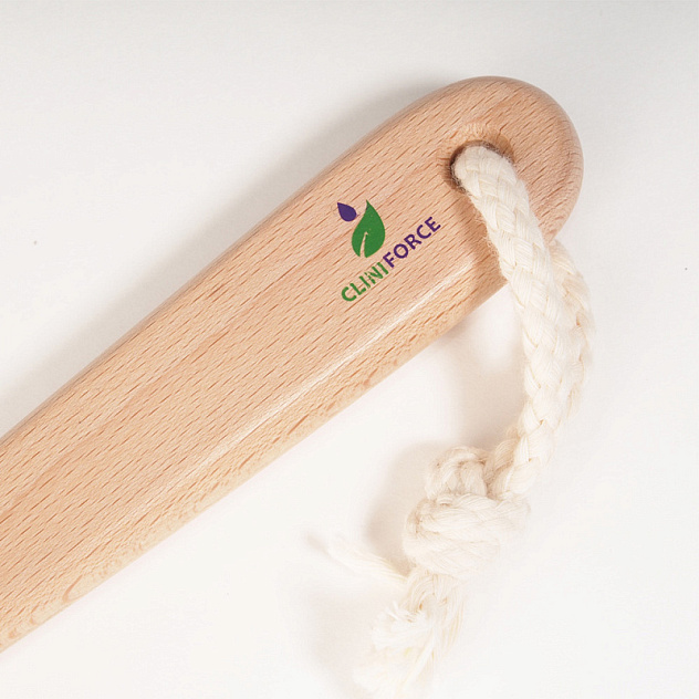 Щетка для сухого массажа CF 0201 с ручкой (высокая жесткость)