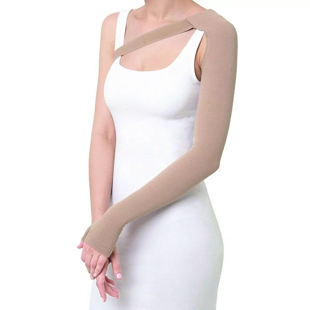 Рукав компрессионный кругловязаный РККВ "ЦК" удлиненный с перчаткой