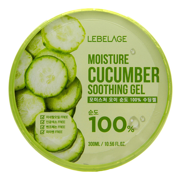 Гель для лица и тела с огурцом LEBELAGE MOISTURE CUCUMBER