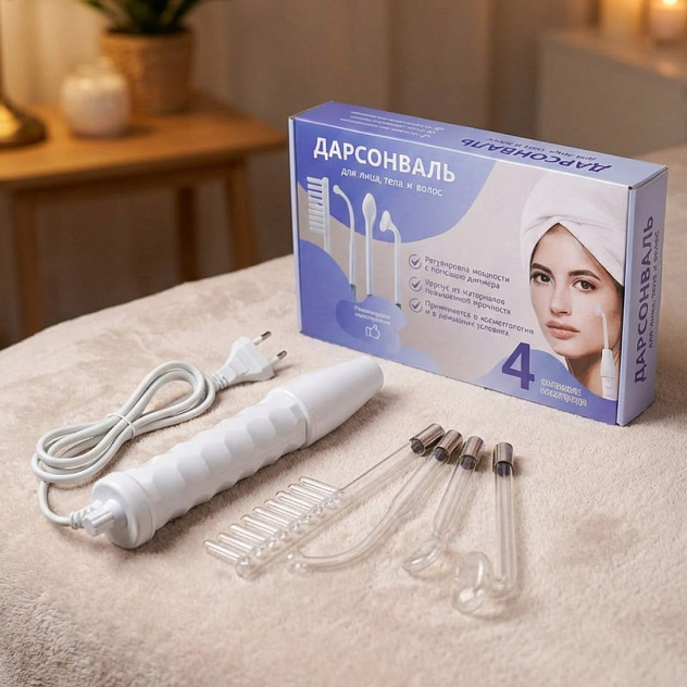 Аппарат для дарсонвализации HD-7054 (4 электрода)