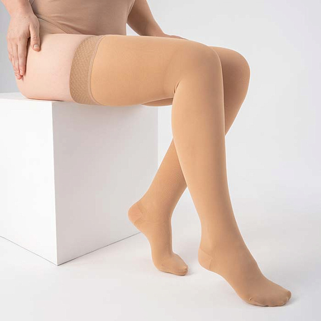 Чулки компрессионные с закрытым носком, класс компрессии 1, ТК.931